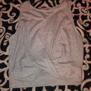 Grey crop top
